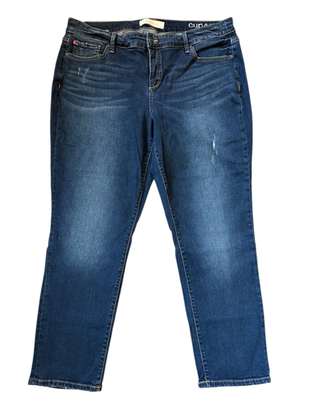 Slink Karina Curvy High Rise Slim Jeans Woman’s Plus 18 Dark Wash Stretch Denim